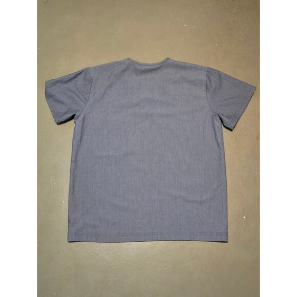 Figs Single Pocket Gray Short Sleeve Scrub Top Men's Size Large - Picture 2 of 4